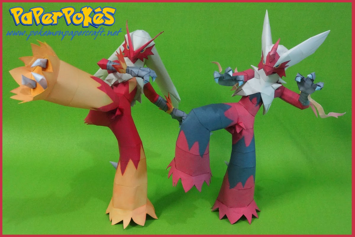 Figura Armada Papercraft Blaziken 3D