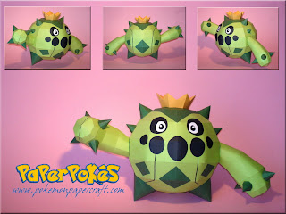 Figura Armada Papercraft Cacnea 3D