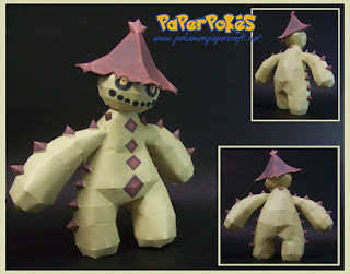 Figura Armada Papercraft Cacturne 3D