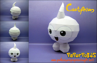 Figura Armada Papercraft Castform 3D