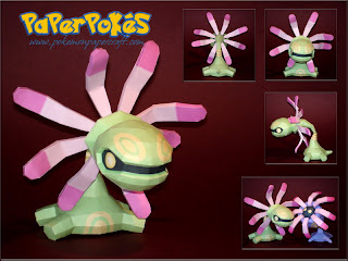 Figura Armada Papercraft Cradily 3D