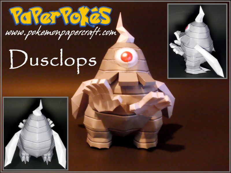 Figura Armada Papercraft Dusclops 3D