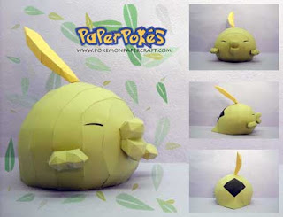 Figura Armada Papercraft Gulpin 3D