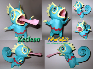 Figura Armada Papercraft Kecleon 3D