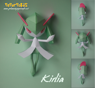 Figura Armada Papercraft Kirlia 3D