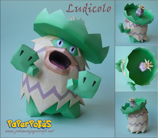 Figura Armada Papercraft Ludicolo 3D