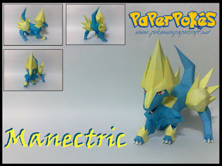 Figura Armada Papercraft Manectric 3D
