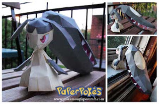 Figura Armada Papercraft Mawile 3D