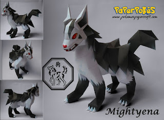 Figura Armada Papercraft Mightyena 3D