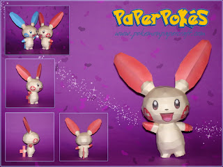 Figura Armada Papercraft Plusle 3D
