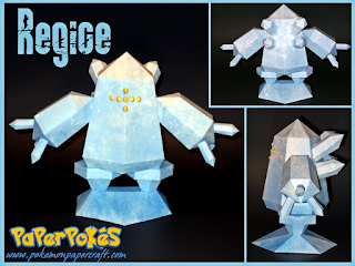 Figura Armada Papercraft Regice 3D