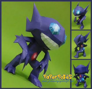 Figura Armada Papercraft Sableye 3D