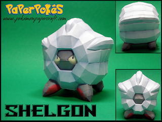 Figura Armada Papercraft Shelgon 3D