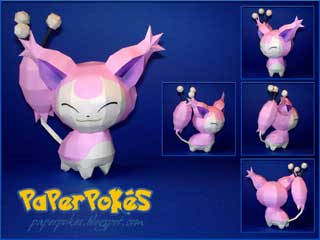 Figura Armada Papercraft Skitty 3D
