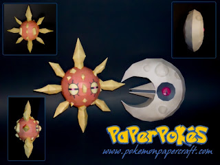 Figura Armada Papercraft Solrock 3D