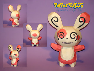 Figura Armada Papercraft Spinda 3D