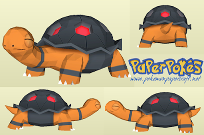 Figura Armada Papercraft Torkoal 3D