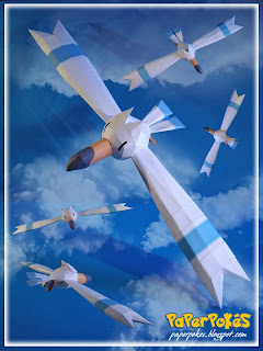 Figura Armada Papercraft Wingull 3D